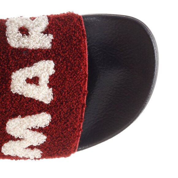 Marni | Logo Slides in Burgundy - Picture 4 of 5